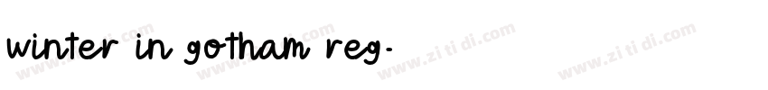 winter in gotham reg字体转换